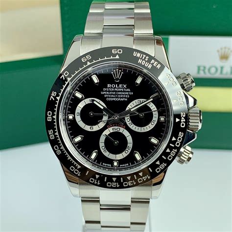 rolex daytona black dial.